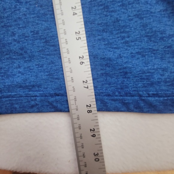 PGA TOUR Shirt Men's XL Blue Striped Half Zip Mock Neck Long Sleeve Pullover - Picture 8 of 9